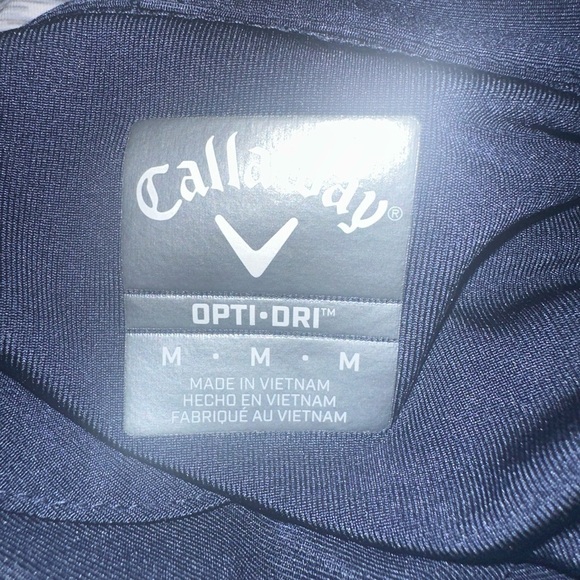 Men’s used Callaway size M medium blue opti dri golf polo shirt - Picture 3 of 3